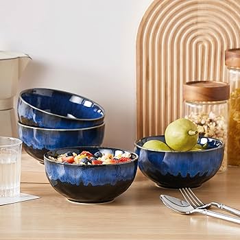 コスタ ボダ ガラスボウル、箸置き２セット、ウチノ製フェイスタオル Amazon.com | vancasso Starry 24oz Bowls for Soup, Ceramic